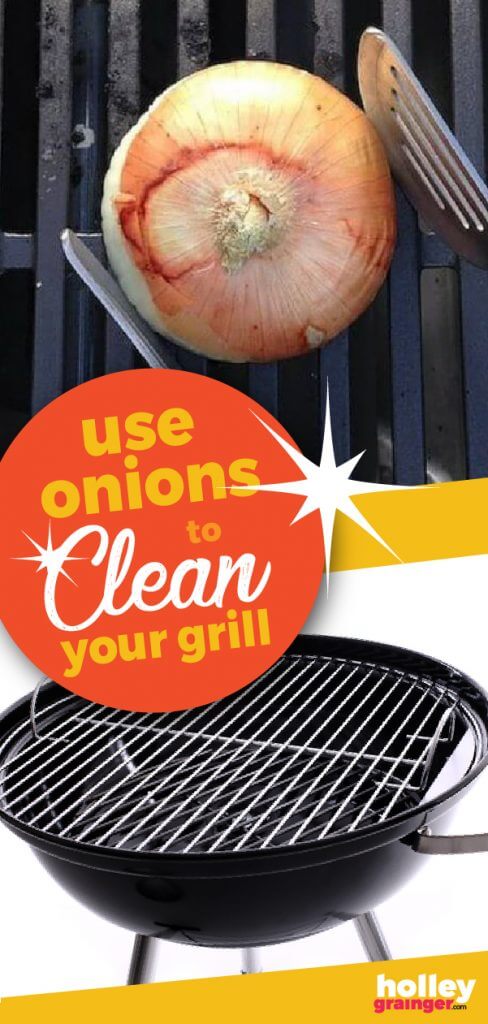How to clean your grill with an onion by Holley Grainger