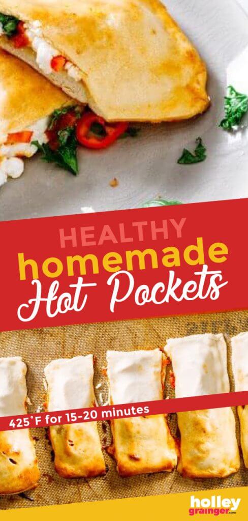 Healthy Homemade Hot Pockets, from Holley Grainger