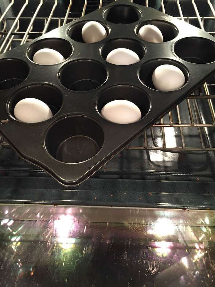 Hard Cook Eggs in the Oven