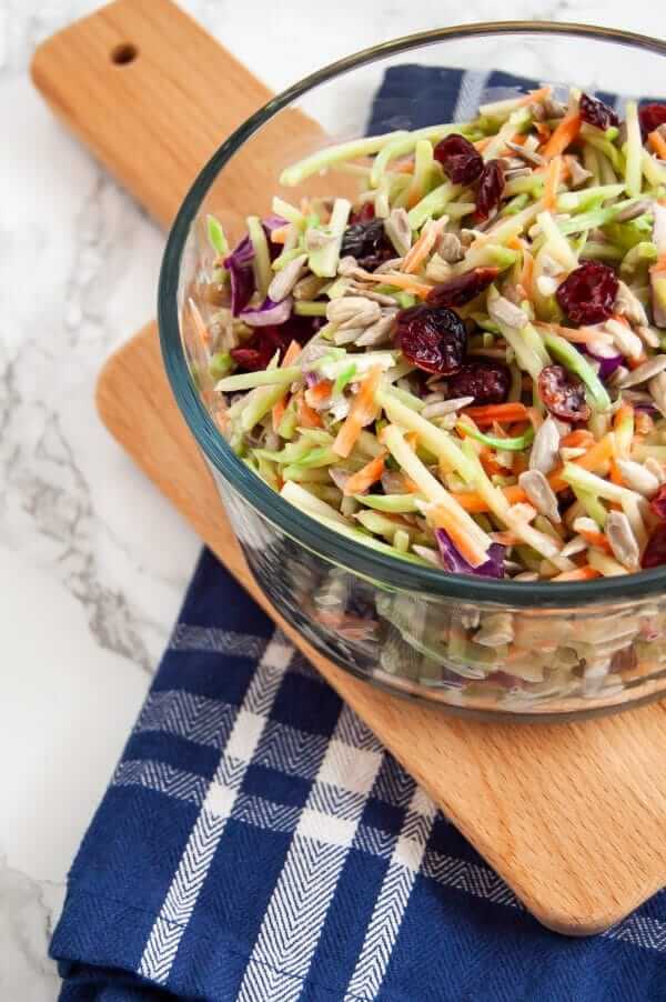Cranberry Crunch Broccoli Slaw from Nutrition to Fit