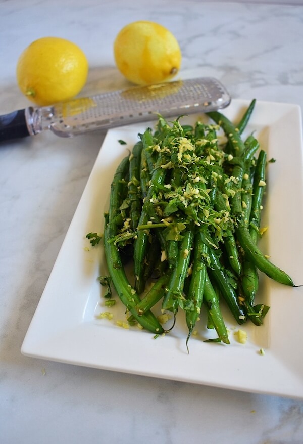 Green Beans Gremolata from Tasty Balance Nutrition Cookout Side Dish Recipes