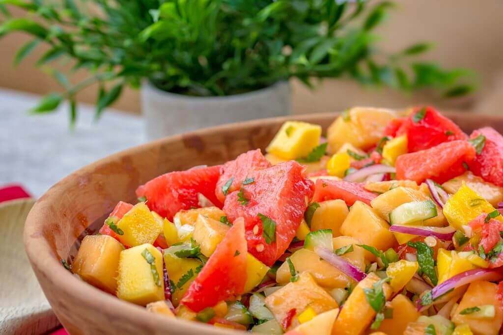 Watermelon-Mango Salad
