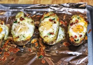 Bacon, Veggie and Egg Potato Pockets 2