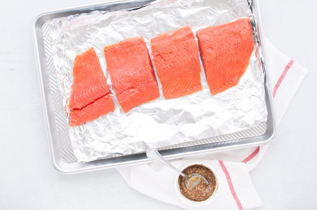 Maple Roasted Dijon Salmon from Holley Grainger