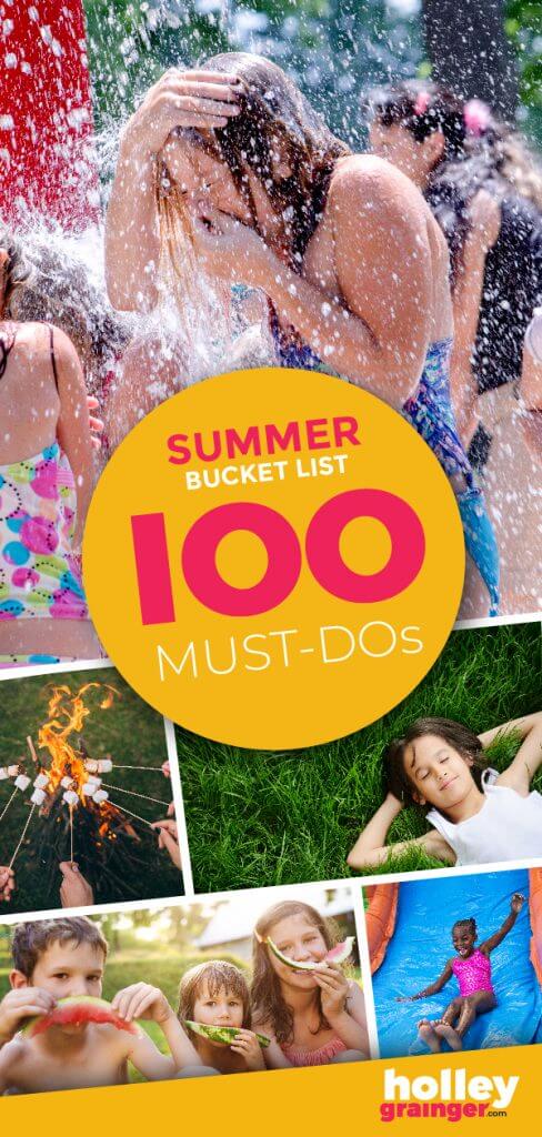 Summer Bucket List from Holley Grainger - 100 Must Dos