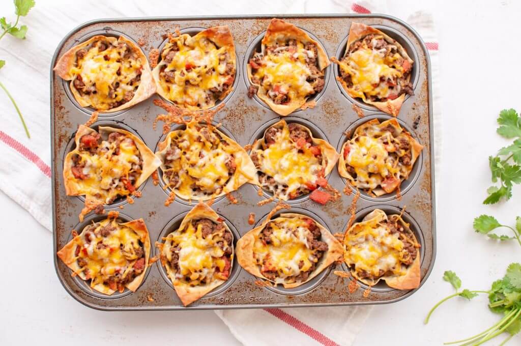 Mini Taco Cups from Holley Grainger