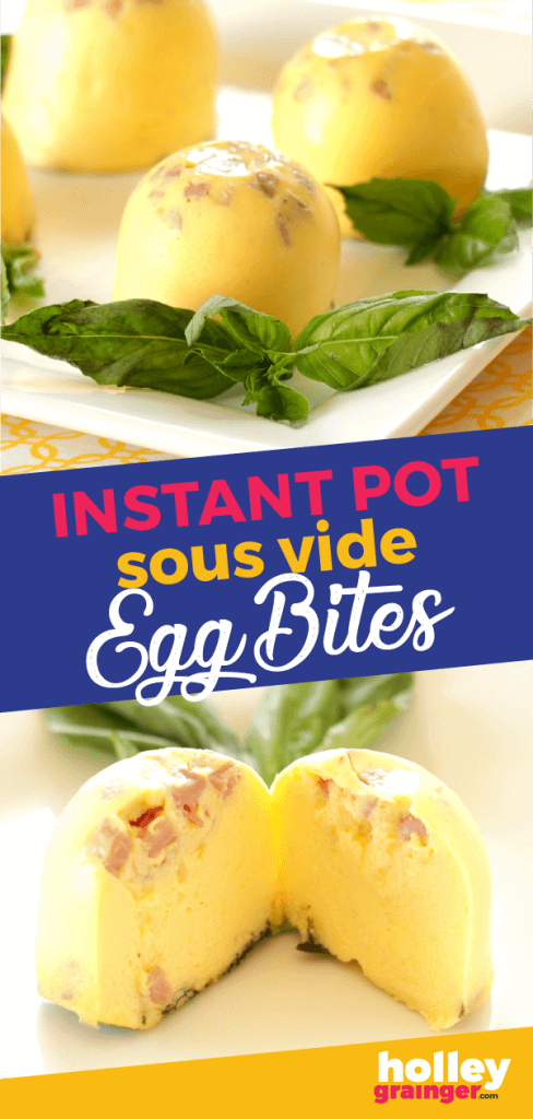 Instant Pot Sous Vide Egg Bites, from Holley Grainger