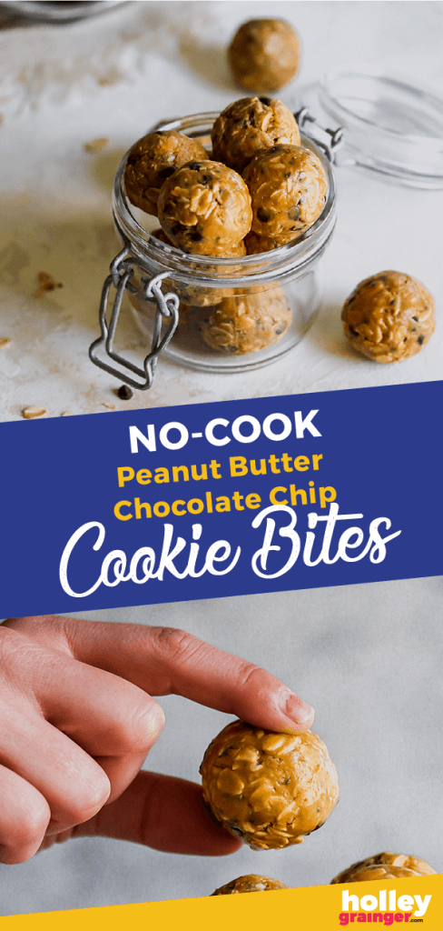Holley Grainger No-Cook Peanut Butter Chocolate Chip Cookie Bites