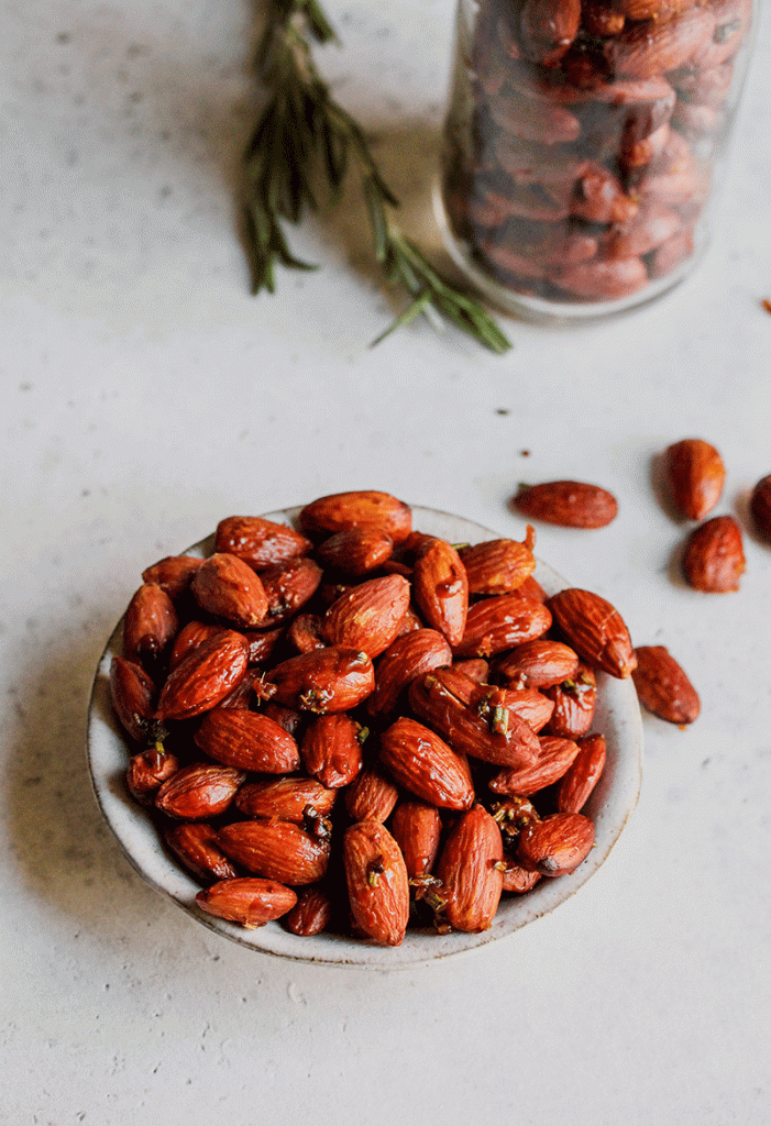 Roasted Rosemary Almonds from Holley Grainger