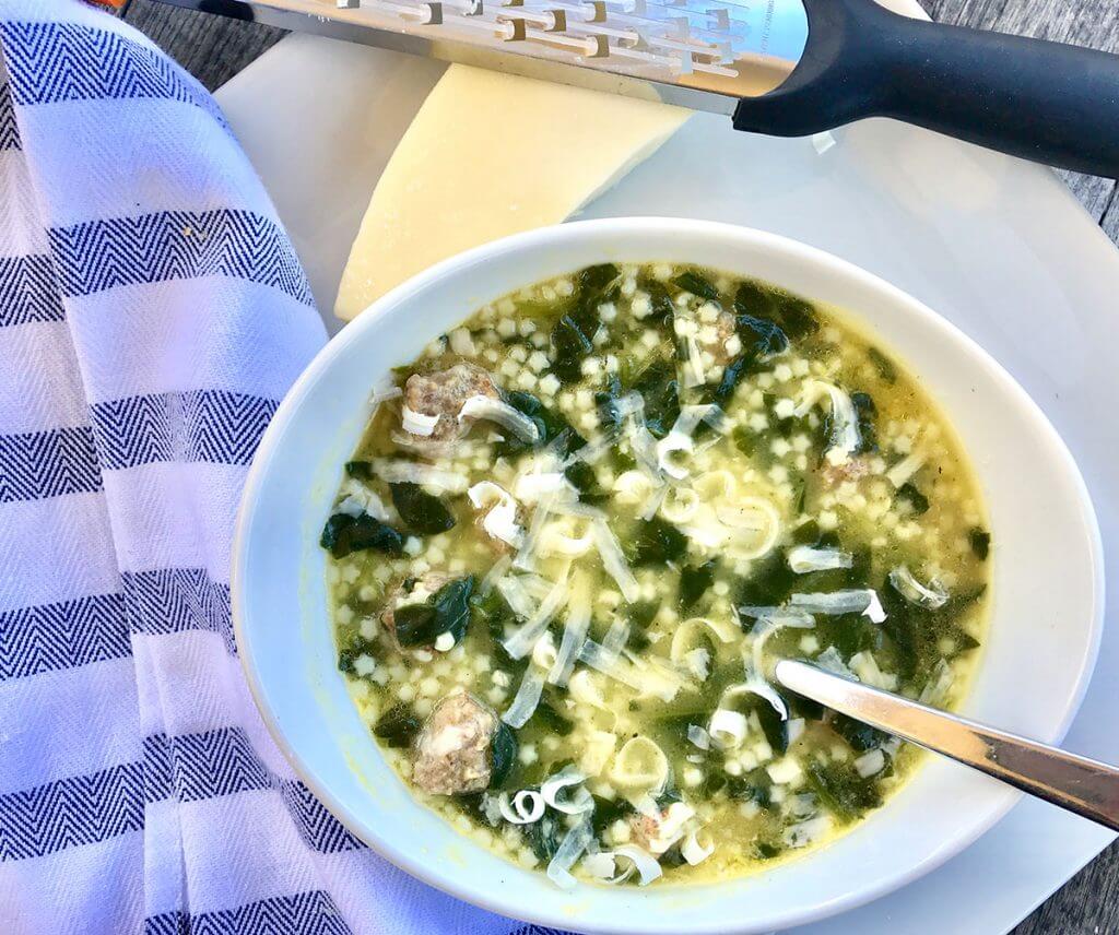 The Easiest 4-Ingredient Italian Wedding Soup Ever from Holley Grainger
