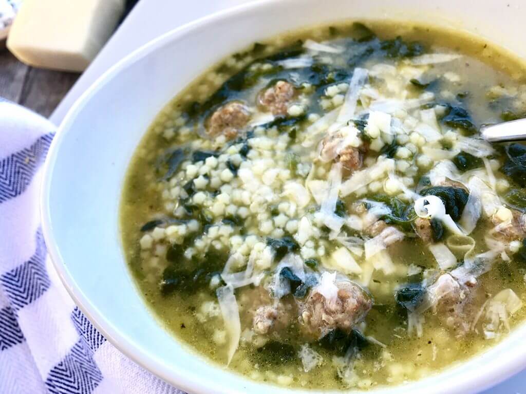 The Easiest 4-Ingredient Italian Wedding Soup Ever from Holley Grainger