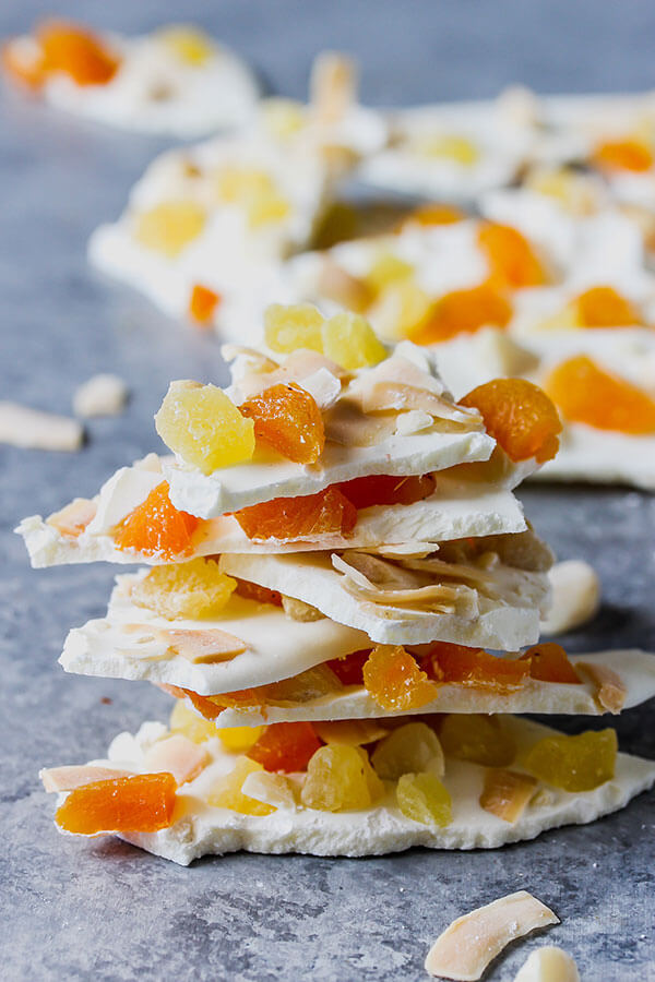 Tropical White Chocolate Bark, from Holley Grainger