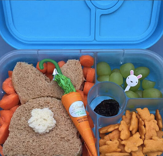 Easter Lunchbox Ideas gathered by Holley Grainger from kinderlunch