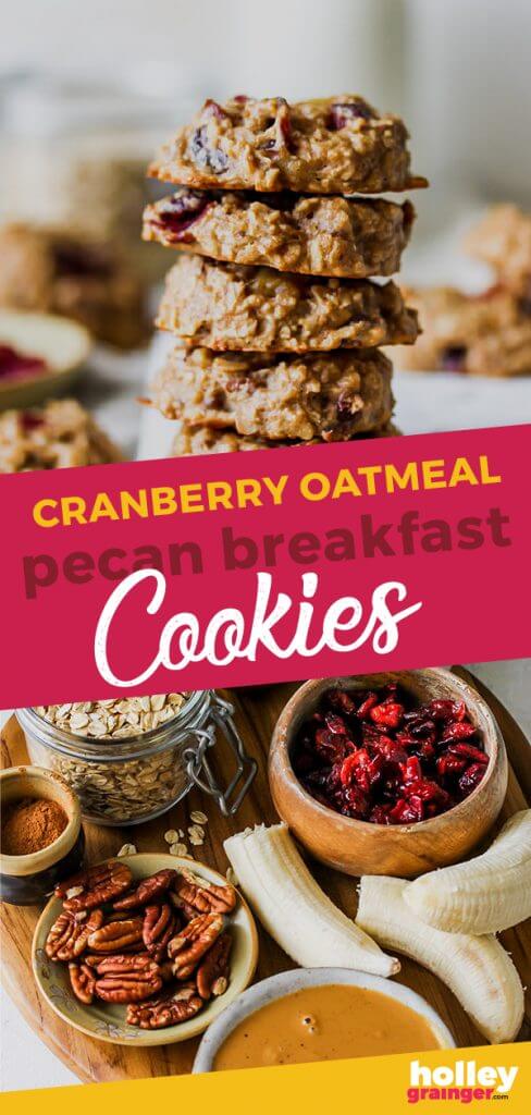 Cranberry Oatmeal Pecan Breakfast Cookies from Holley Grainger