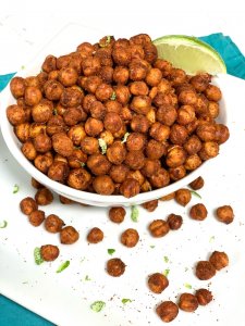 Air Fryer Chili Lime Chickpeas