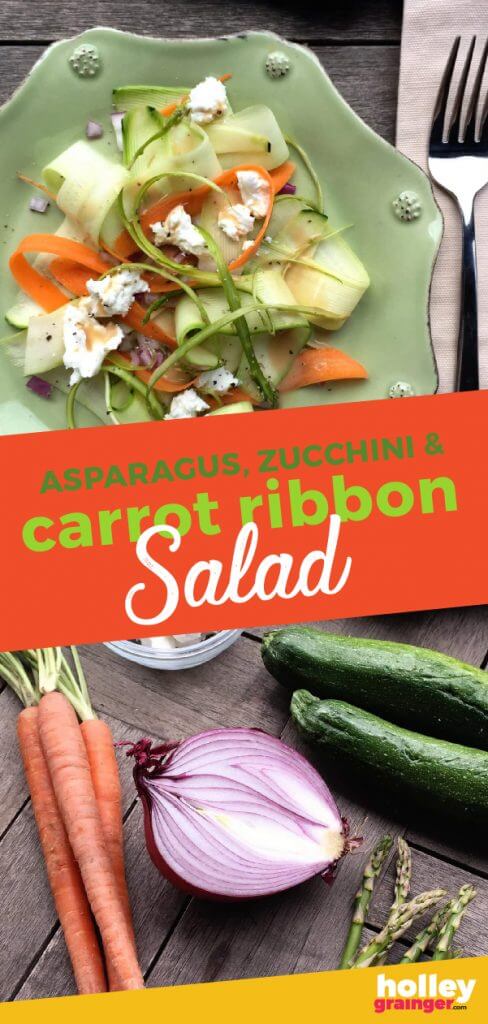 Asparagus, Zucchini and Carrot Ribbon Salad from Holley Grainger