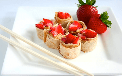 Lunchbox Strawberry Sushi, from Holley Grainger