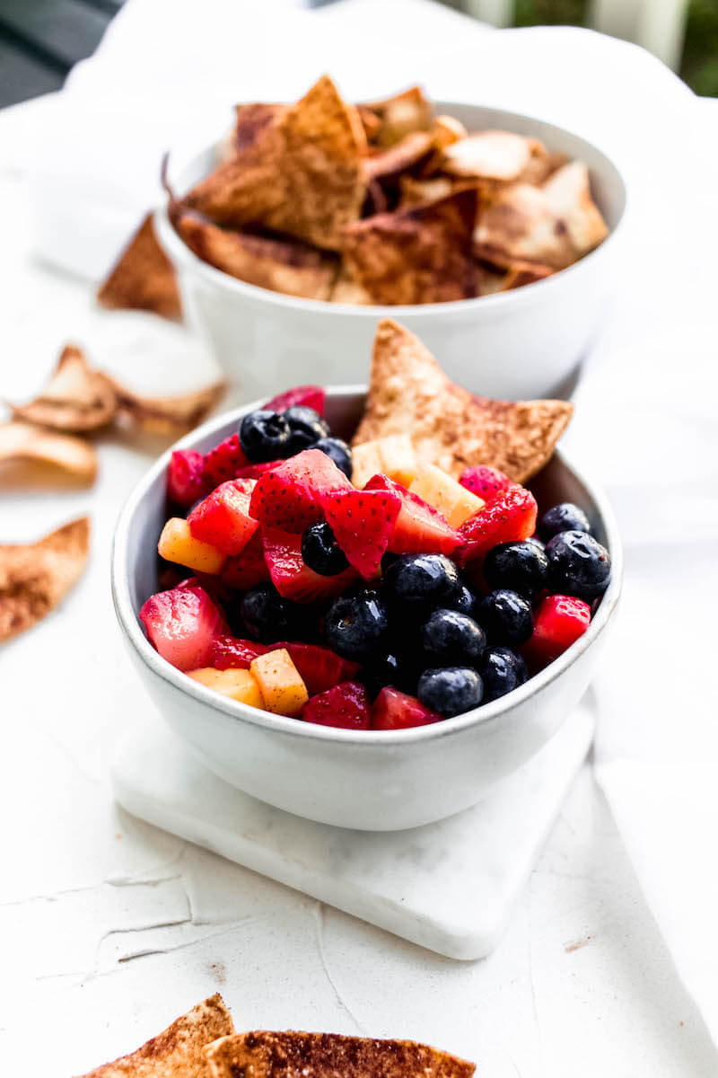 Cinnamon Chips with Fruit Salsa