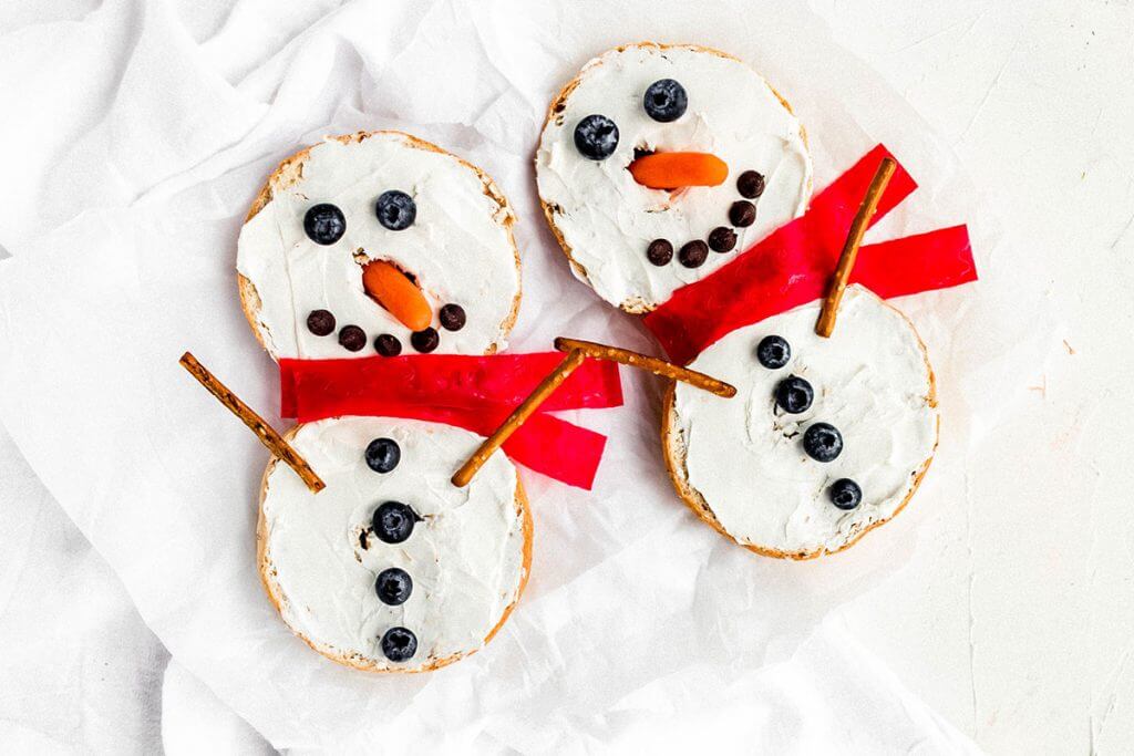 Bagel Snowman from Holley Grainger