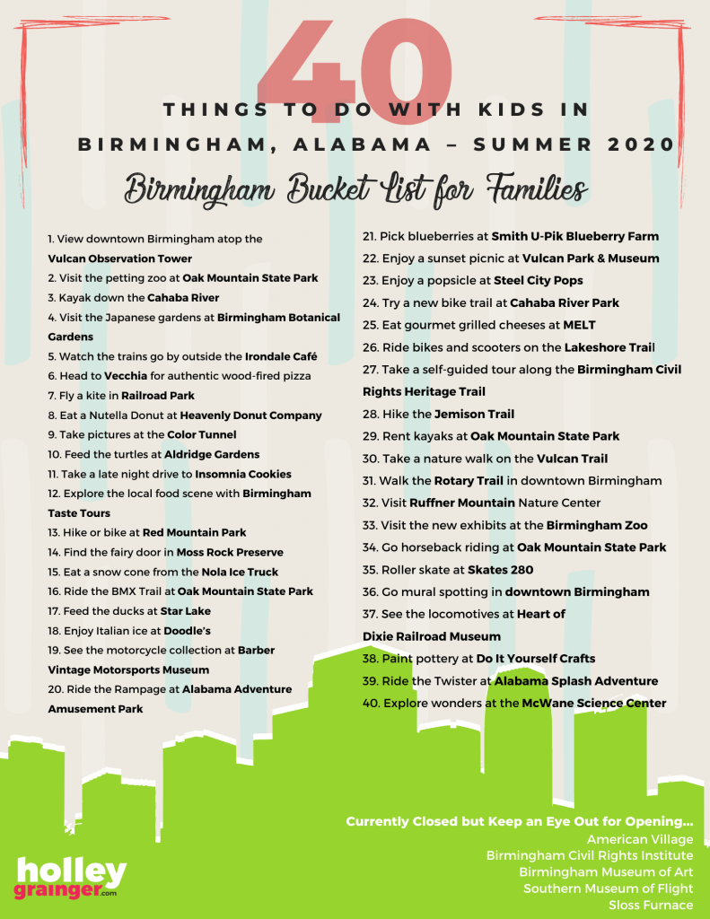 40 Things to Do with Kids in Birmingham - 2020