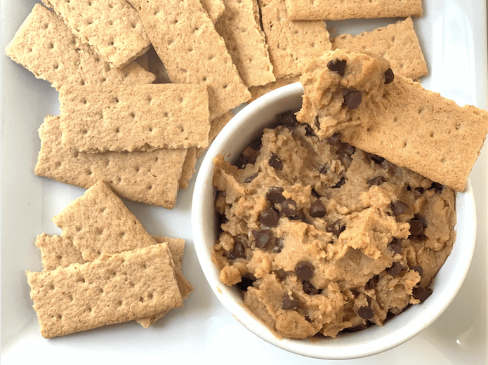 The BEST Healthy Edible Chocolate Chip Cookie Dough EVER