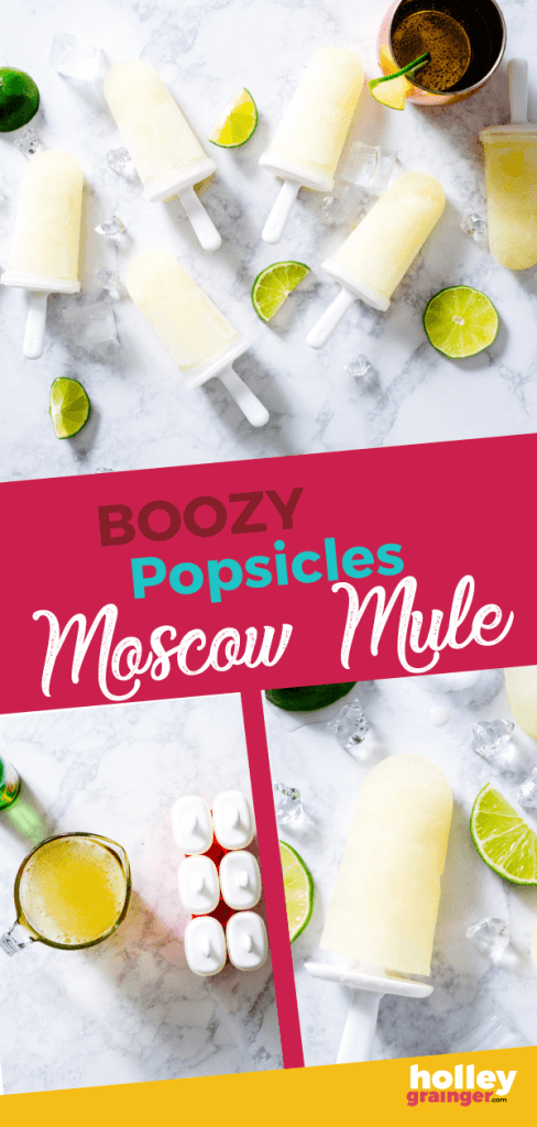 Boozy Moscow Mule Popsicles