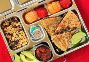 Veggie Quesadilla Lunchbox - How do add veggies to lunch