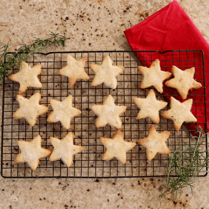 Rosemary Shortbread Cookie Cutouts from Holley Grainger