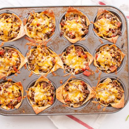 Mini Taco Cups from Holley Grainger
