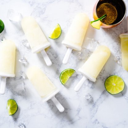 Boozy Moscow Mule Popsicles